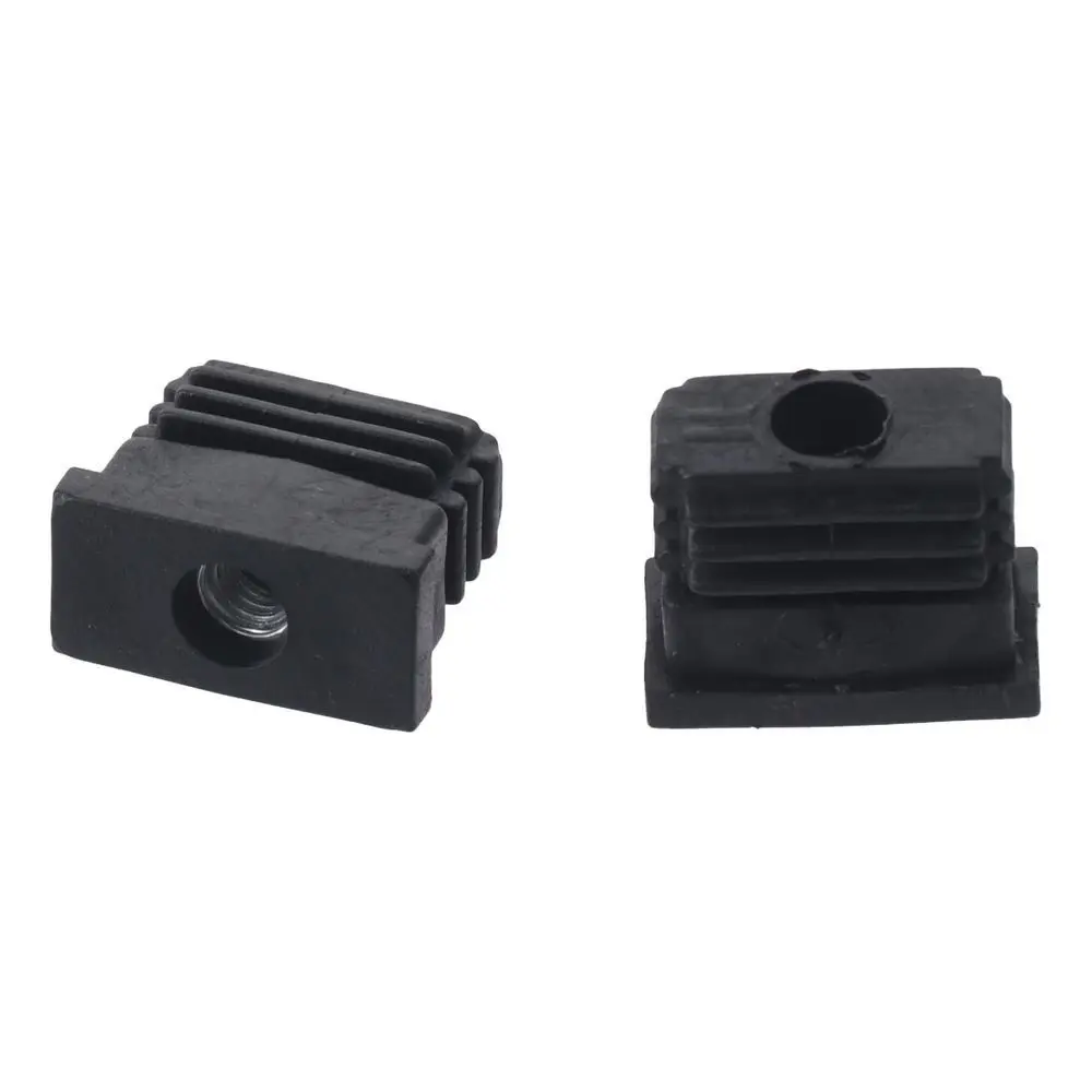 

New Square Pipe Plugs Plastic Wihtout M6 Hole Pipe Tube Balance Adjustable Blanking End Caps Home