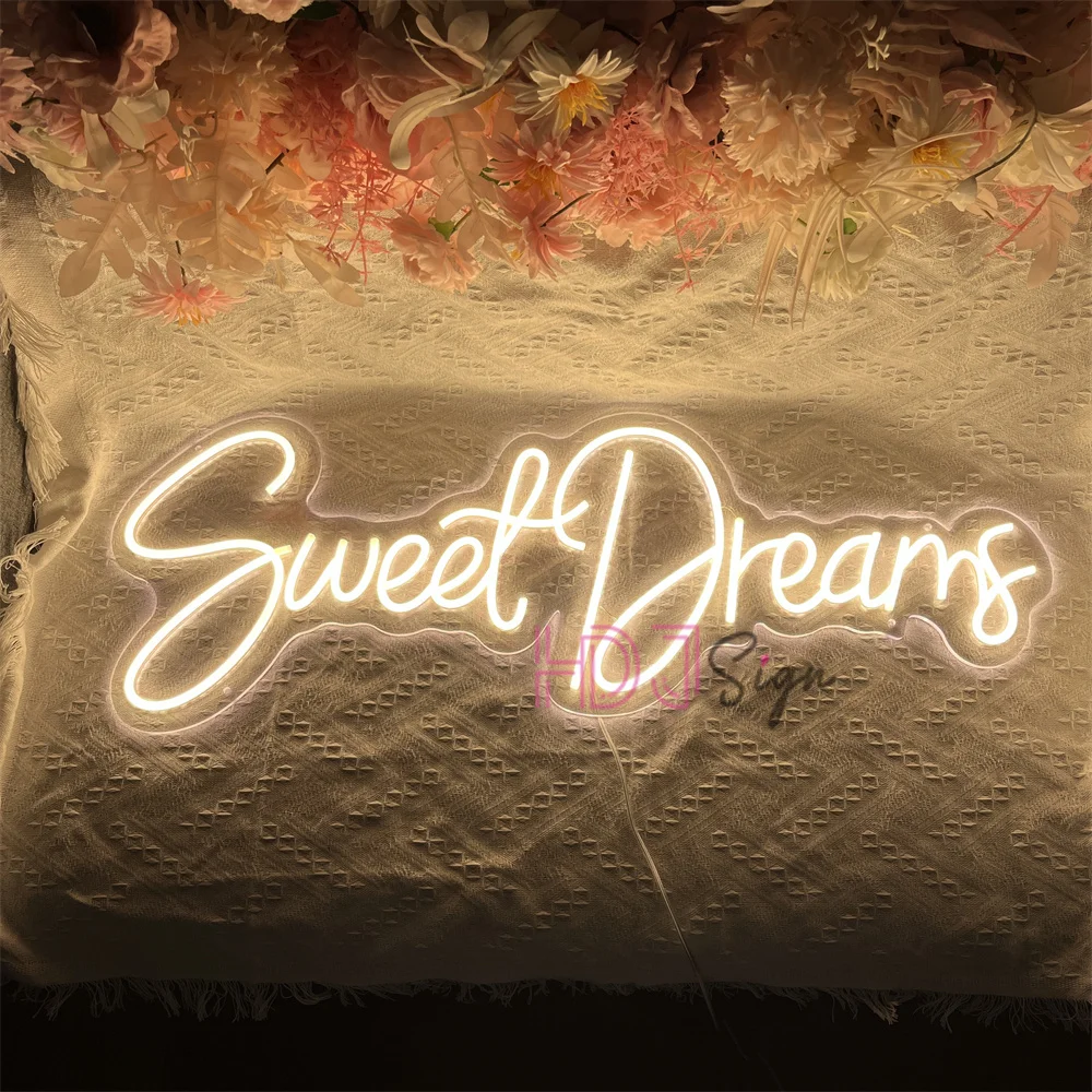 

Sweet Dream неоновая светодиодная вывеска настенная домашняя комната Декор светодиодные неоновые огни USB украшение для спальни детский подарок на день рождения