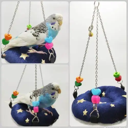 Parakeet Swing, Sleep Hammock, Soft Plush + Supriz Gift!!