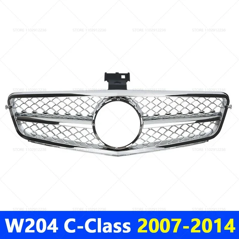 

for 2007-2014 W204 C-Class Mercedes Benz C180 C200 C250 C300 C43 AMG GT Front Bumper Grille Hood Grill