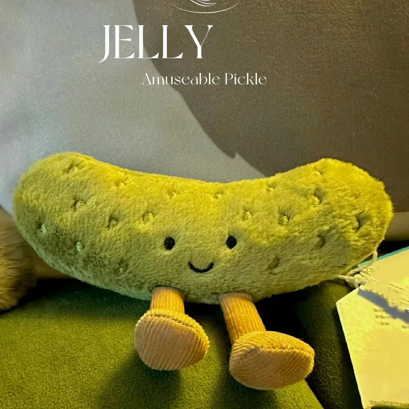 

Jelly Cat Plush Toy With Funny Pickle Plush Toy School Backpack Plush Decorative Doll As A Surprise Holiday Gifts For Friends