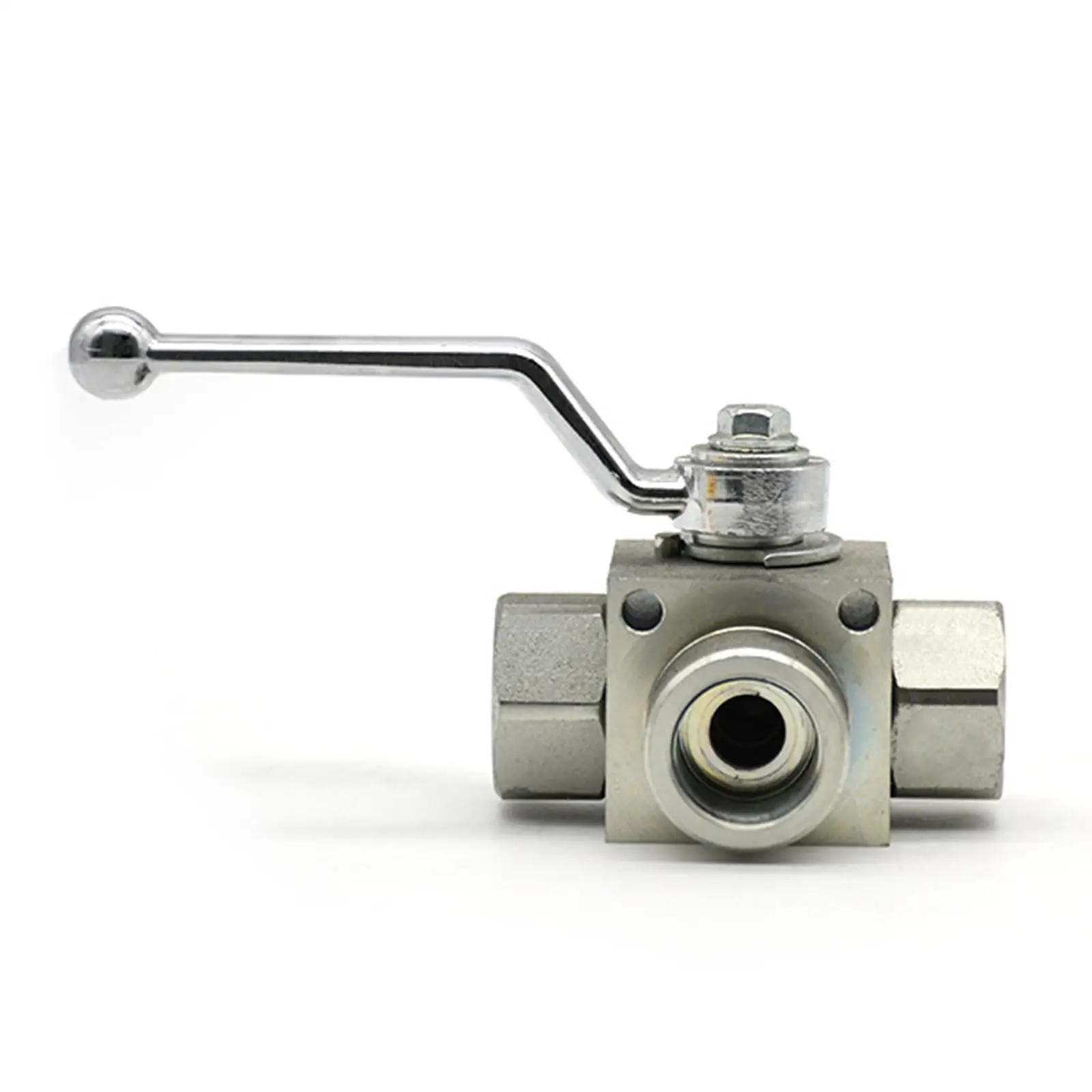 High Pressure Ball Valve Carbon Steel Triple Connector Ball Valve High Strength Internal Threaded Valve 3 Way Ball Valve