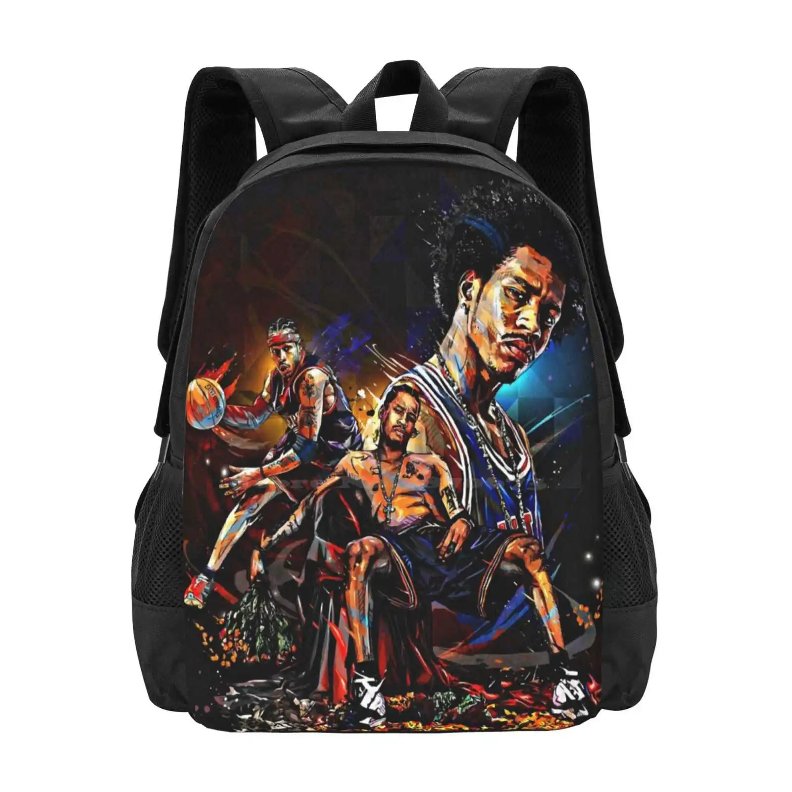 Allen Iverson Hot Sale Schoolbag Backpack Fashion Bags Ben Simmons Joel Embiid Tobias Harris Andre Drummond