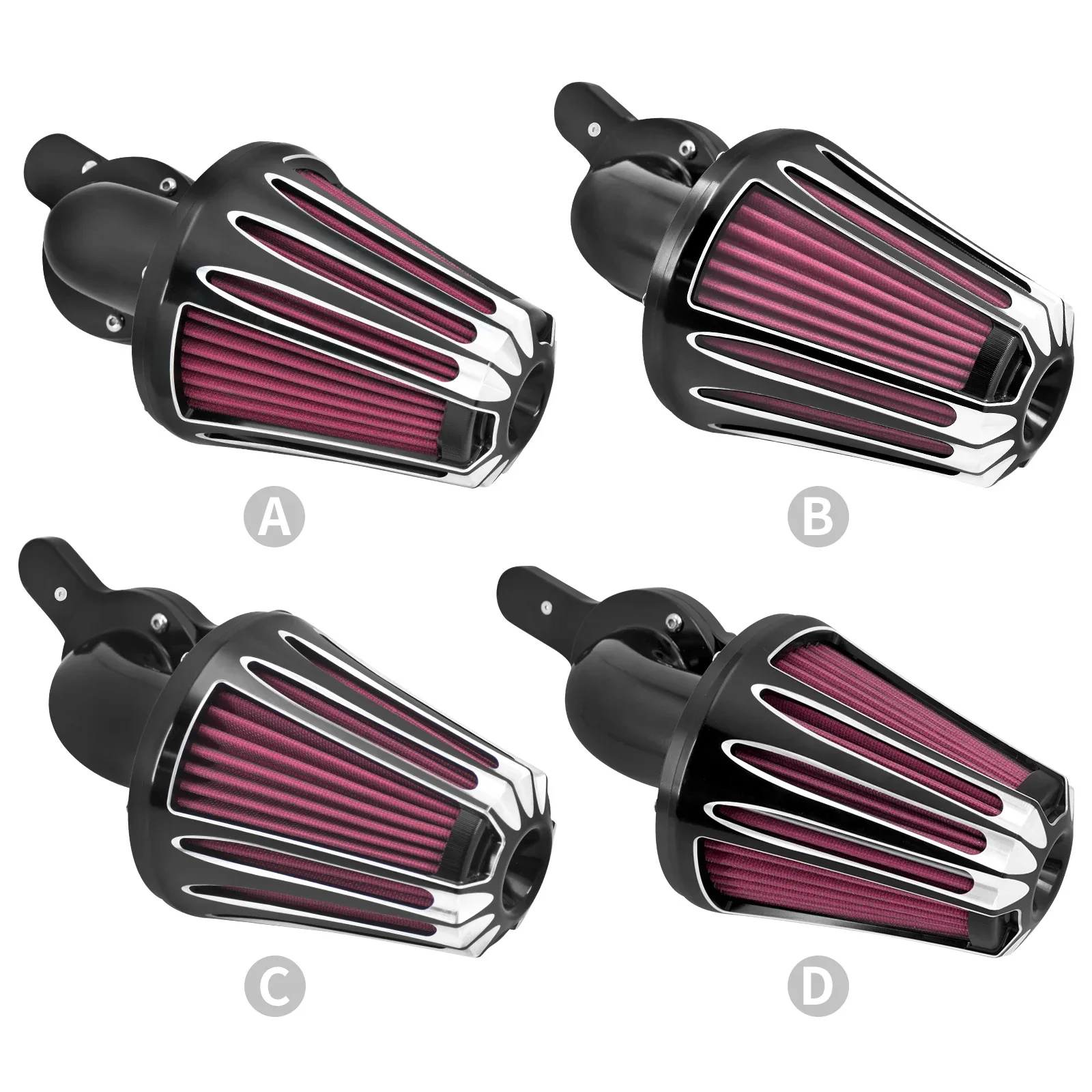 Motorcycle Air Cleaner Filter Intake Kit Aluminum For Harley Sportster XL 883 Softail Breakout Dyna Touring Electra Street Glide