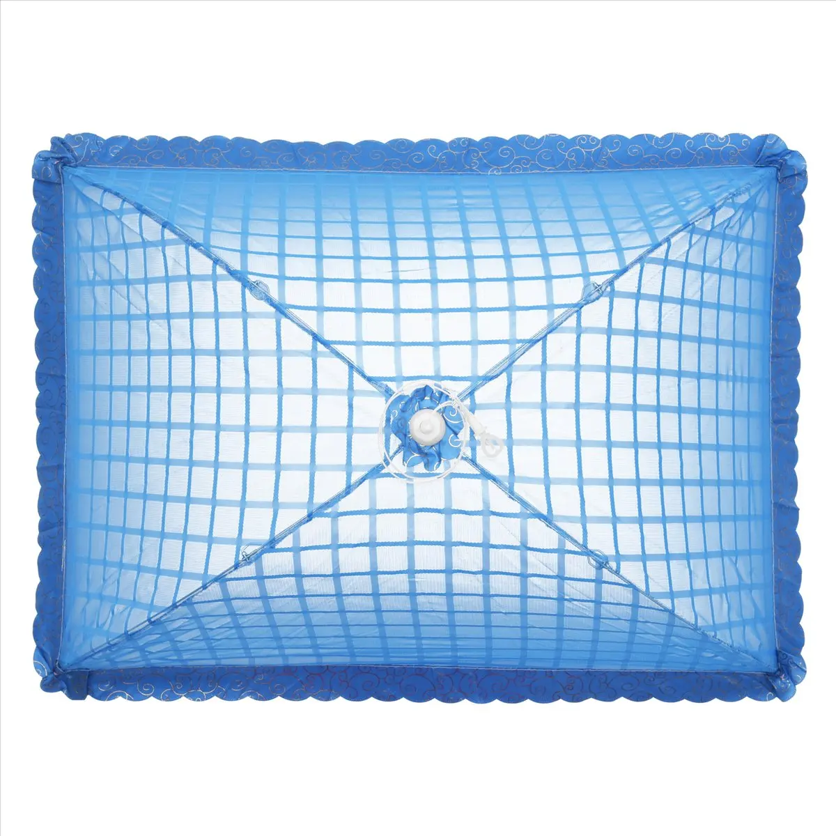 A75K Set of 1 Square Mesh Screen Umbrella Food Cover Net Tents Reusable and Folding 72x51cm for Picnic/BBQ - Keep Out Flies, Bug