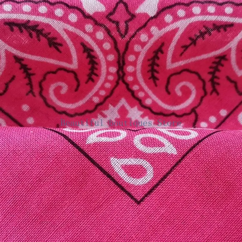 U4LF Bandanas Head Scarf Neckerchief Motorbike Scarf Handkerchiefs Cotton Head Scarf Hip Hop Scarves Outdoor Bandanas