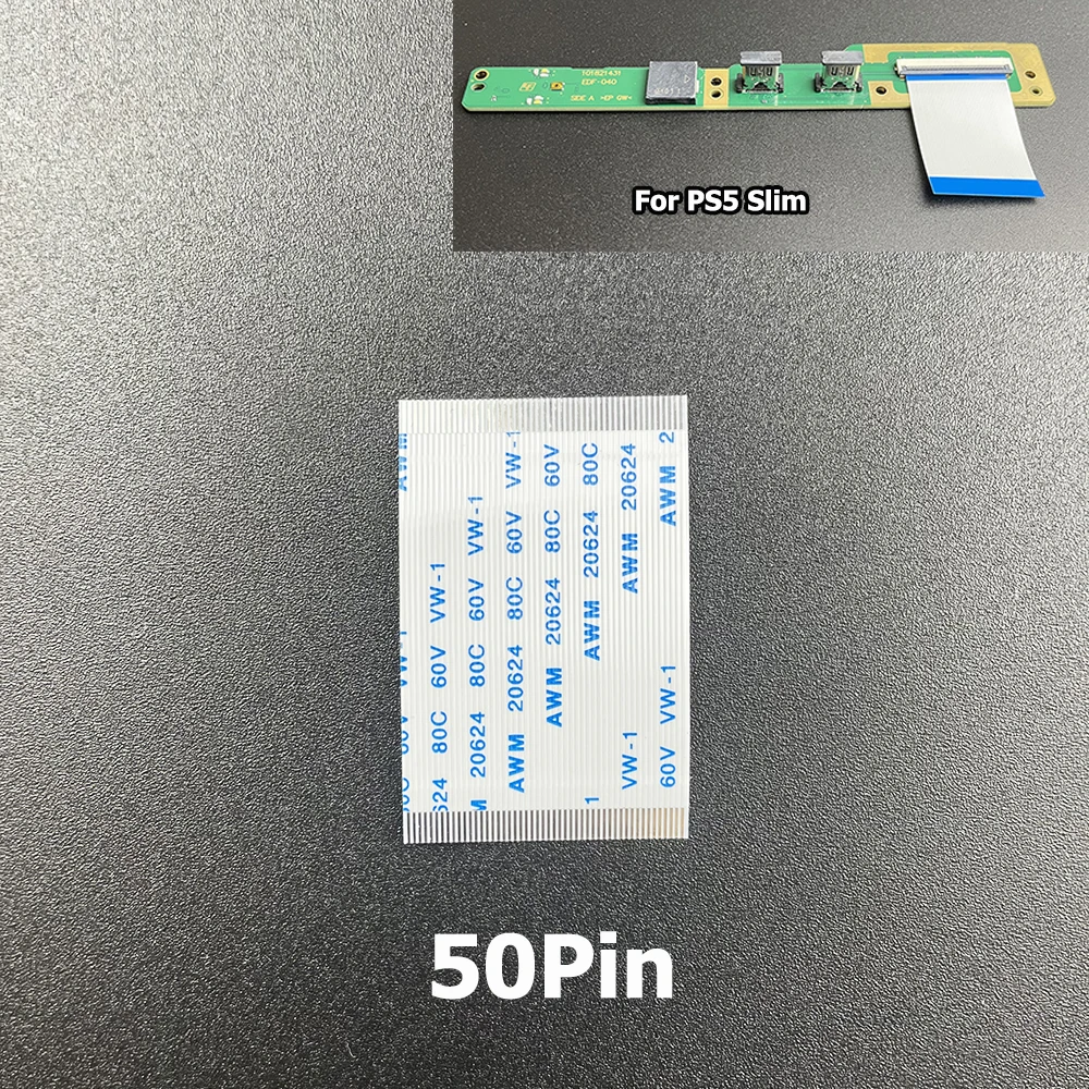 1-5 個 PS5 スリムマザーボードソケットボード接続ケーブル交換サイドボードフレックスケーブル 40/50PIN 1000 1100 1200 コンソール