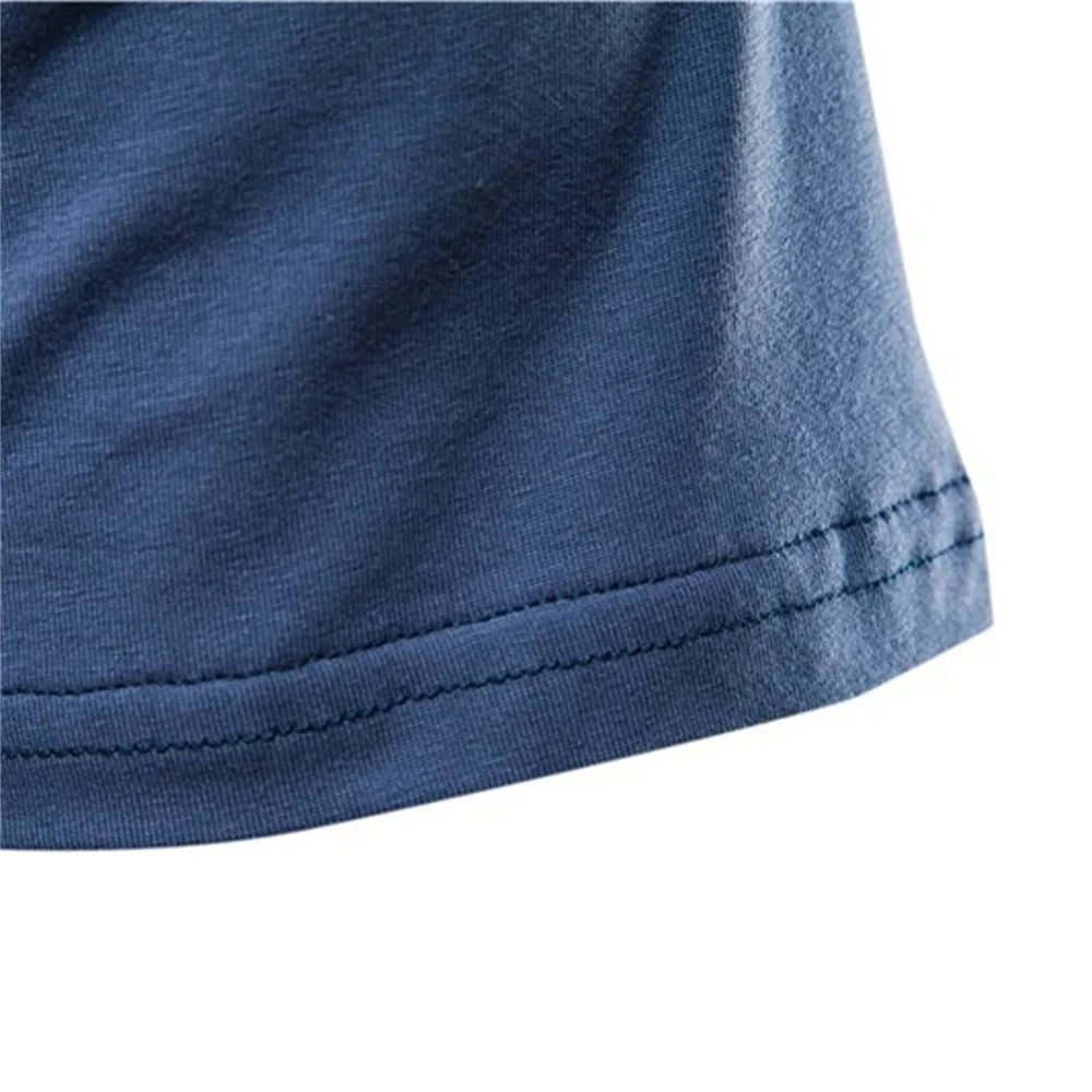 Koszulka męska na lato 2024, wysokiej jakości, 100% bawełna, casualowa, gładka, z dekoltem w serek, klasyczna odzież męska, topy, t-shirt. — zdjęcie 7
