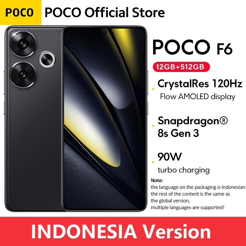World Premiere POCO F6 Smartphone Global Version Snapdragon®8s Gen