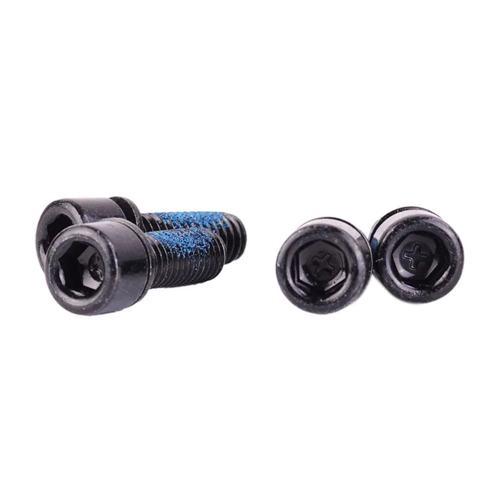 4 pçs parafusos preto m6x18mm adaptador de montagem de freio a disco de bicicleta pinça de freio parafusos de fixação substituição para-shimano pinças de freio montagens