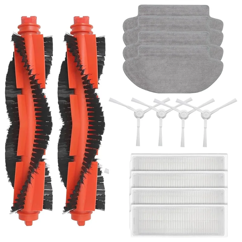 KEOL-para Xiaomi S10 S12 B106GL piezas de repuesto de Robot aspirador-cepillo lateral principal, paño de mopa, juego de accesorios de filtro Hepa