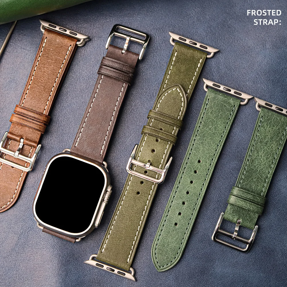 Applicable for Apple Watch S9 IwatchS8 Applewatch9/7/6 Representative Strap, Soft Italian  Strap