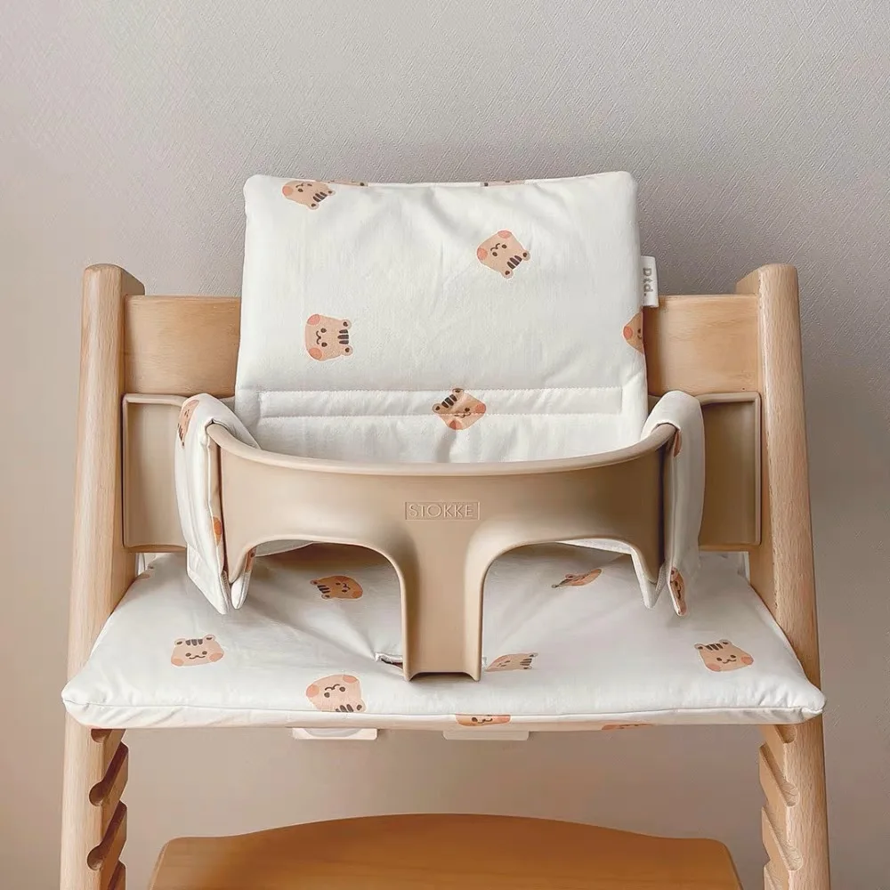 Ins Baby Dining Seat Cushion Adjustable Removable Seat Pad Kids Chair Seat Liners Cartoon Anti Dirt Dining Chair Accessories New