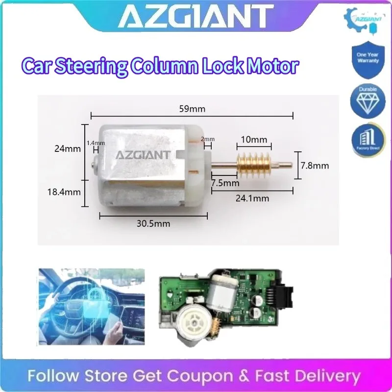 

AZGIANT High-Speed Car Steering Lock Motor FC-280 12V Professional Car Interior Accessories for 2016-2022 Nissan Navara D23