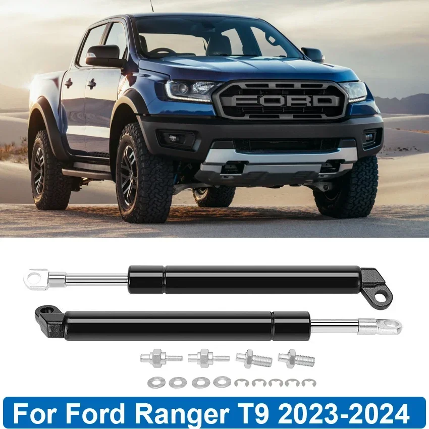 

For Ford Ranger T9 Pickup 2023-2024 Next-Gen Rear Tailgate Assist Shock Gas Strut Lift Support Slow Down Damper Car Accessories