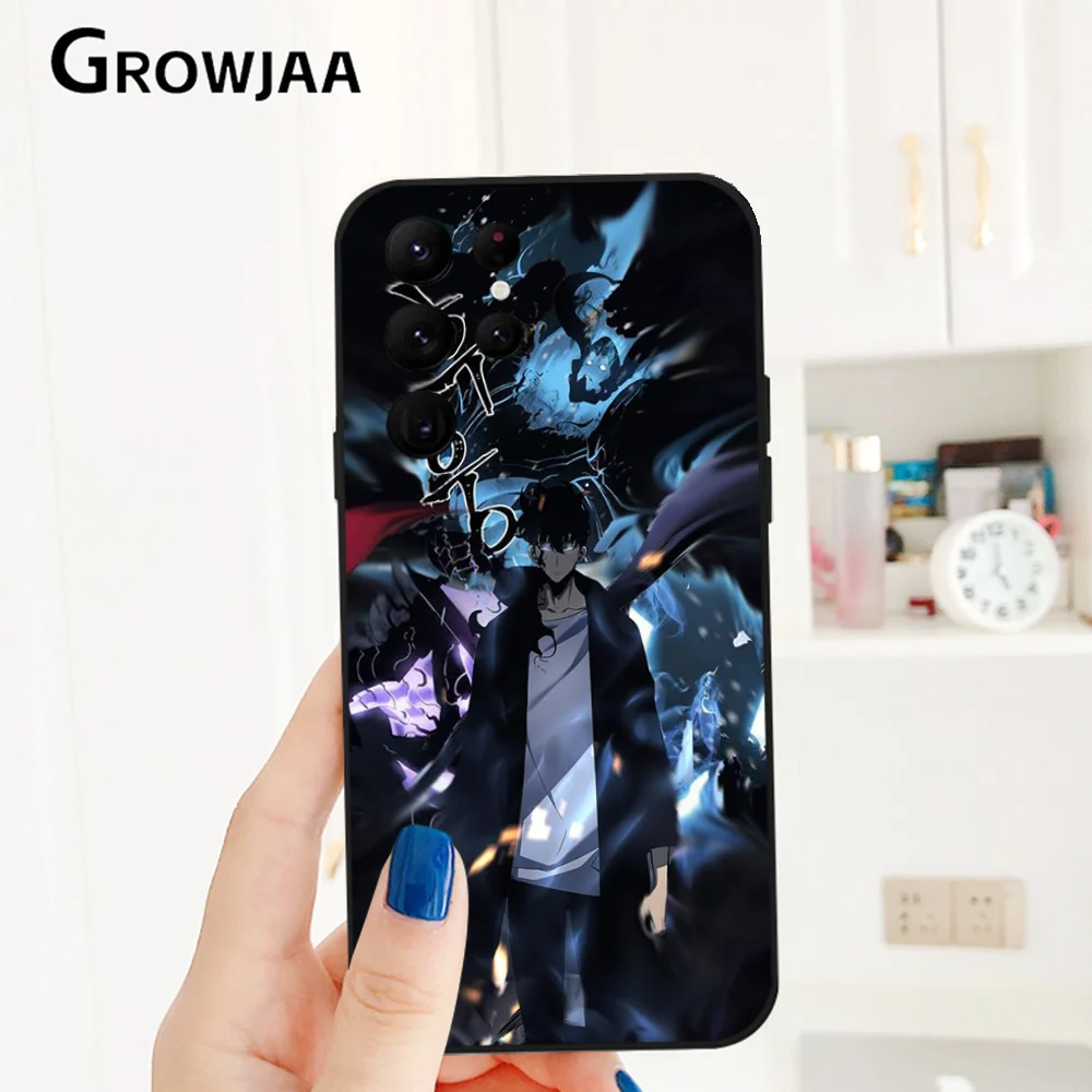 Anime S-Solo Levelings Phone Case for Samsung Galaxy S24 Ultra S22 S23 Ultra S21 S20 Protective Silicone Funda - Image 3