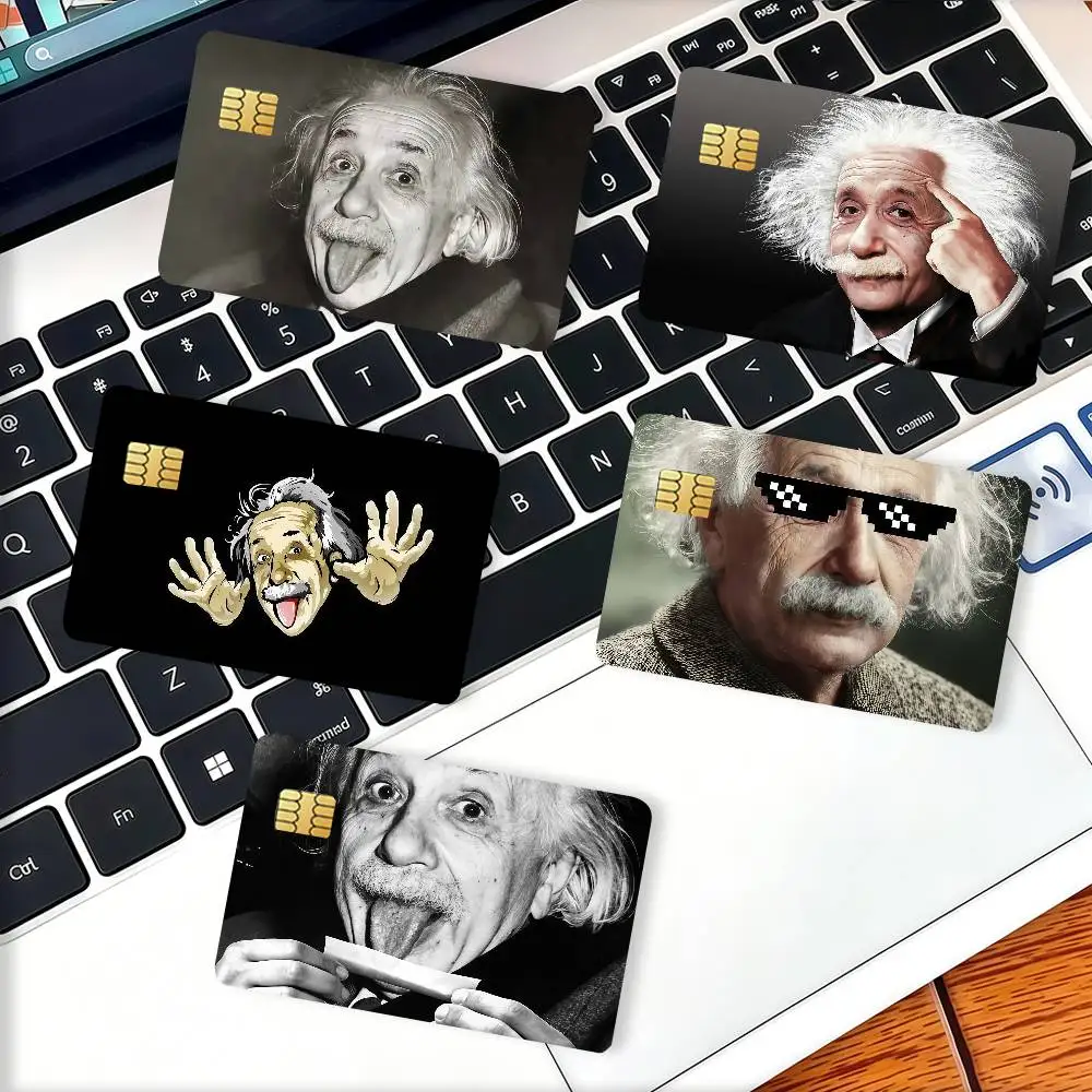 Theoretical physicist E-EINSTEIN Credit Card Decorative Card Stickers Suitable For Bank Cards Metro Transit Anti-scratch Gift
