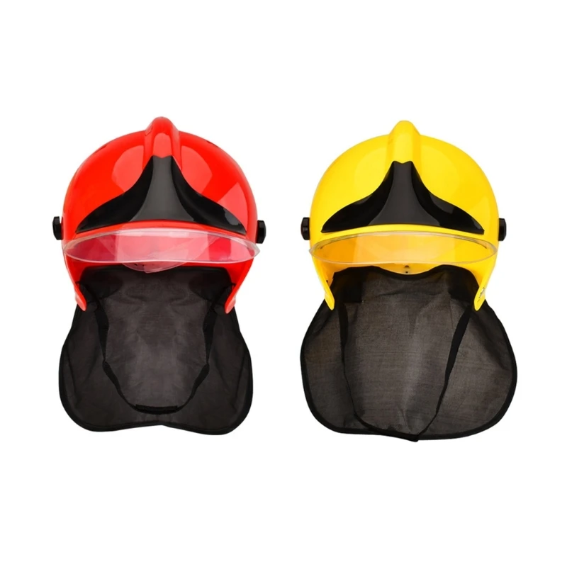 Y1UB Firefighter Hats Fireman Helmets Halloween Firefighter Cosplay Costume for Kids