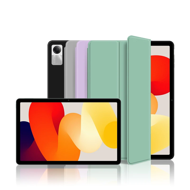 HUWEI para Xiaomi Redmi Pad SE funda de 11 pulgadas 2023 funda con soporte abatible triple para Redmi Red Mi Pad SE Tablet cubierta de suspensión automática