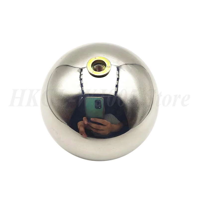 M5-M10 Threaded 304 Stainless Steel Hollow Ball OD 25-200mm Single Hole Metric Female Thread Steel Ball Smooth Round Bead Ball