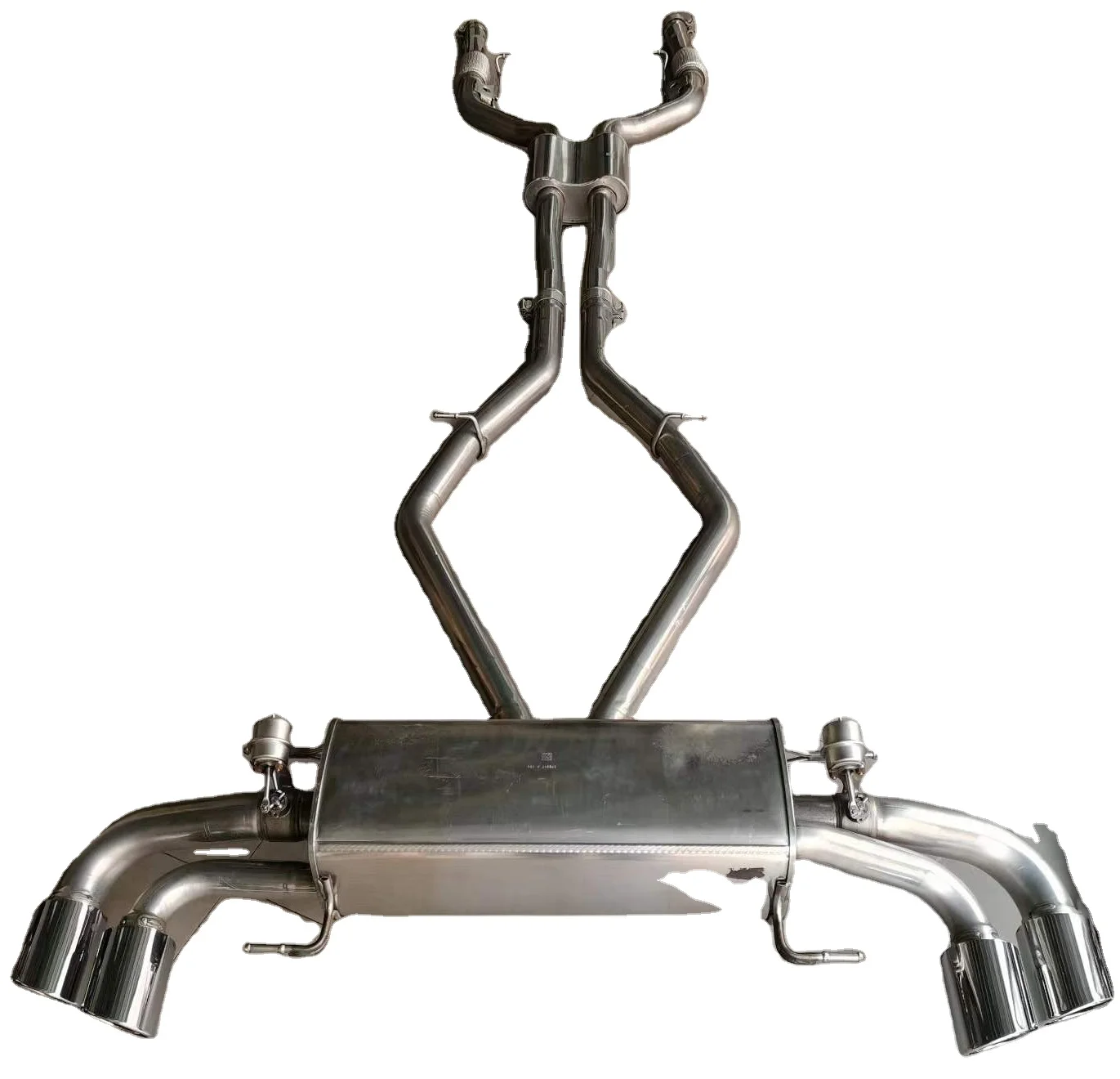 

304SS Exhaust Catback For Alfa Romeo Giulia 2.9T Valved Exhaust System With Quad Tips