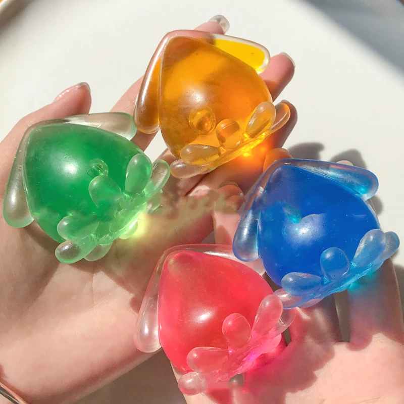 Creative Stress Relief Squid Chips Squeeze Toys Cartoon Octopus Pinch Fun Venting Toys Slow Rebound Novelty Children's Toy Gifts