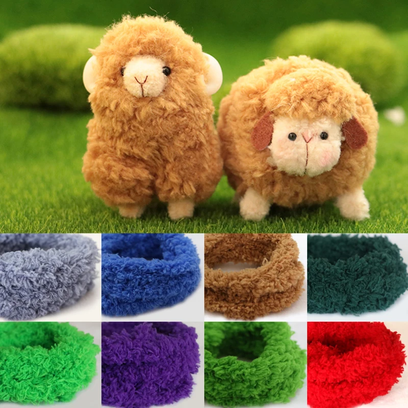 1m 12mm Diy Multicolor Plush Iron Wire Thread Ribbon Bar Strip Stick String Twist Sticks Handmade Kids Handicrafts