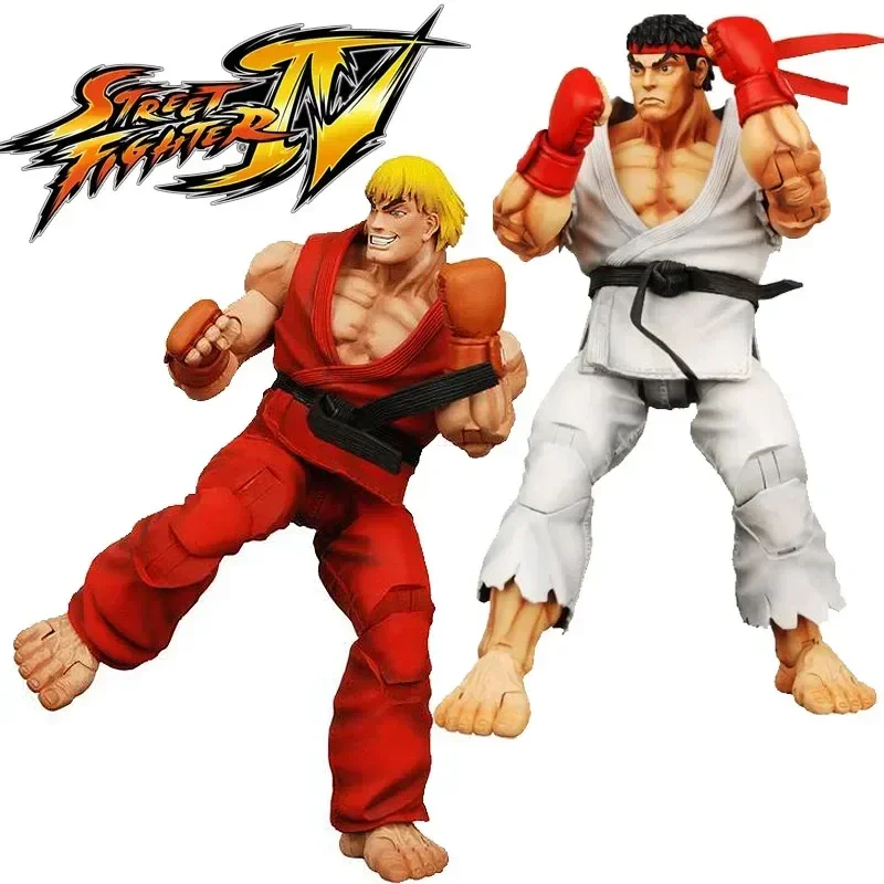 

Street Fighter Anime Fighting Game Peripheral Action Figure Ken Masters Hoshi Ryu Pvc Kawaii Toys Dolls Room Decor Boys Gift