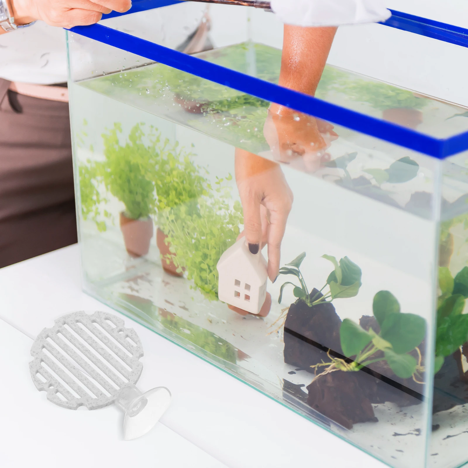 

Betta Fish Rest Bed 3D Printed Fish Tank Decoration Easy To Clean Small Aquarium Decor Betta Hammock Pad Aquatic