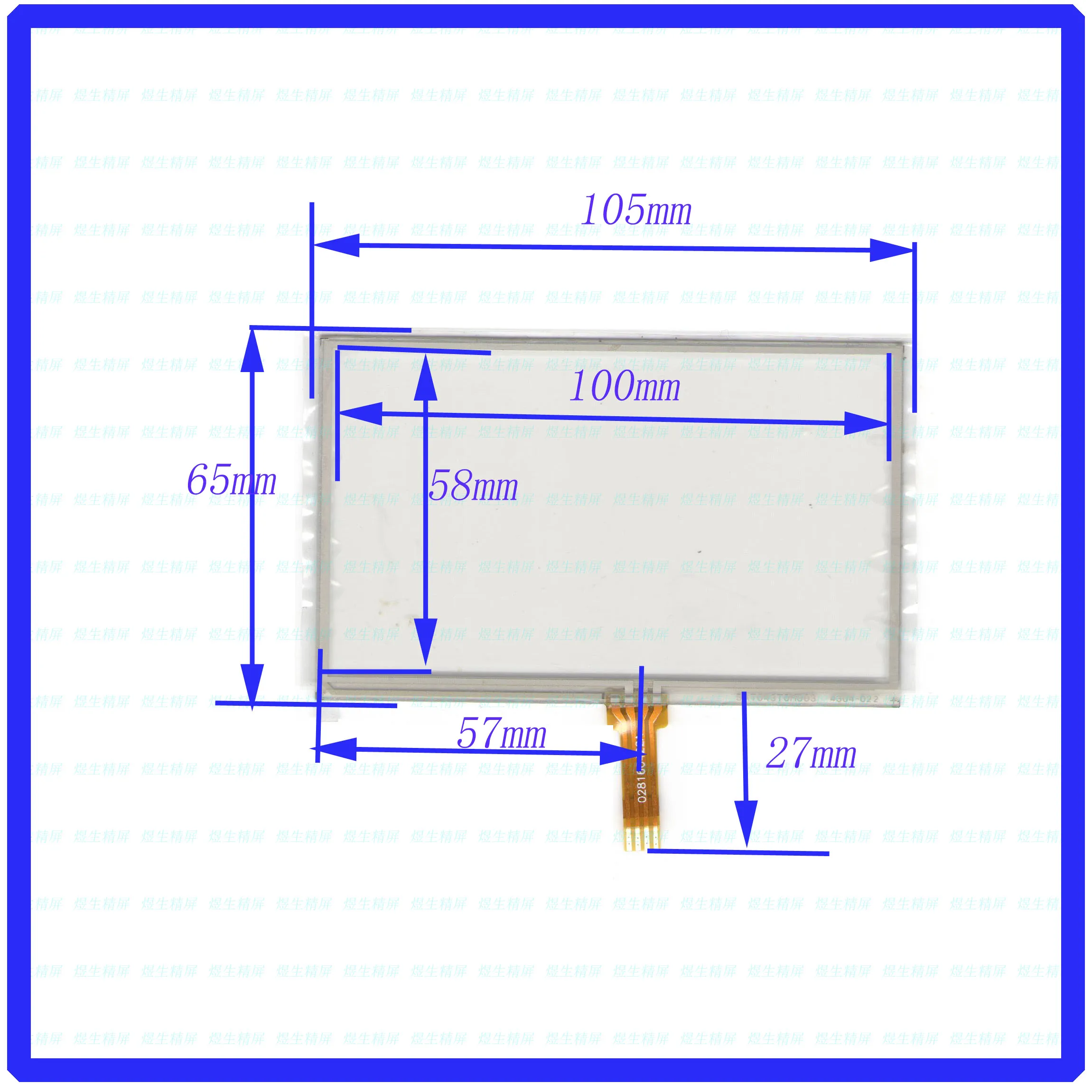 

105*65mm 4lines resistance screen for car DVD redio 105*65mm this is cmpatible SAT043T0H003