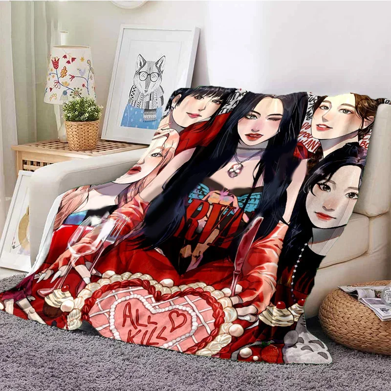

Kpop (G)I-DLE Kpop Girl Miyeon Soft Plush Blanket, Flannel Blanket Throw Blanket for Living Room Bedroom Bed Sofa Picnic Cover