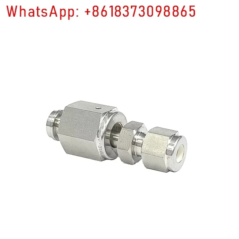 1/8 1/4 1/2" in. Konektor VCR betina ke 1/8 1/4 1/2" inci. 3 konektor ferrule ganda 316L