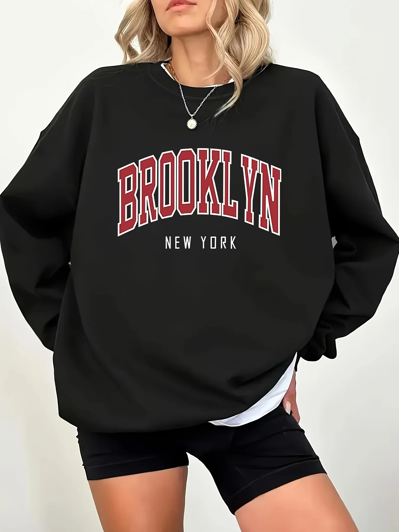 Brooklyn New Work Printed Hoodies Women Colorful Clothes Basic Trend Hooded Tops Be Durable Harajuku Hoodie Womens