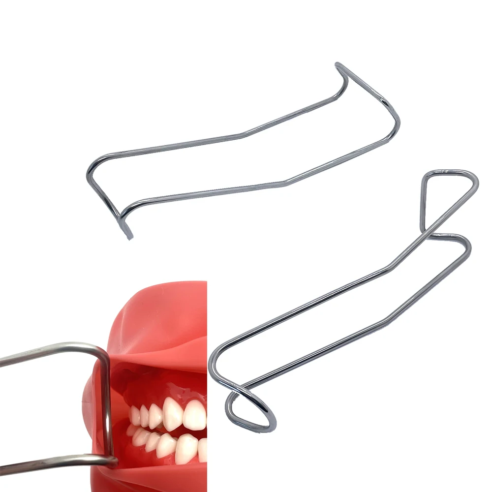 3 Piece Stainless Steel Jules and Joue Dental Retractor Autoclavable Cheek Lip Retractor for Orthodontics and Teeth Whitening