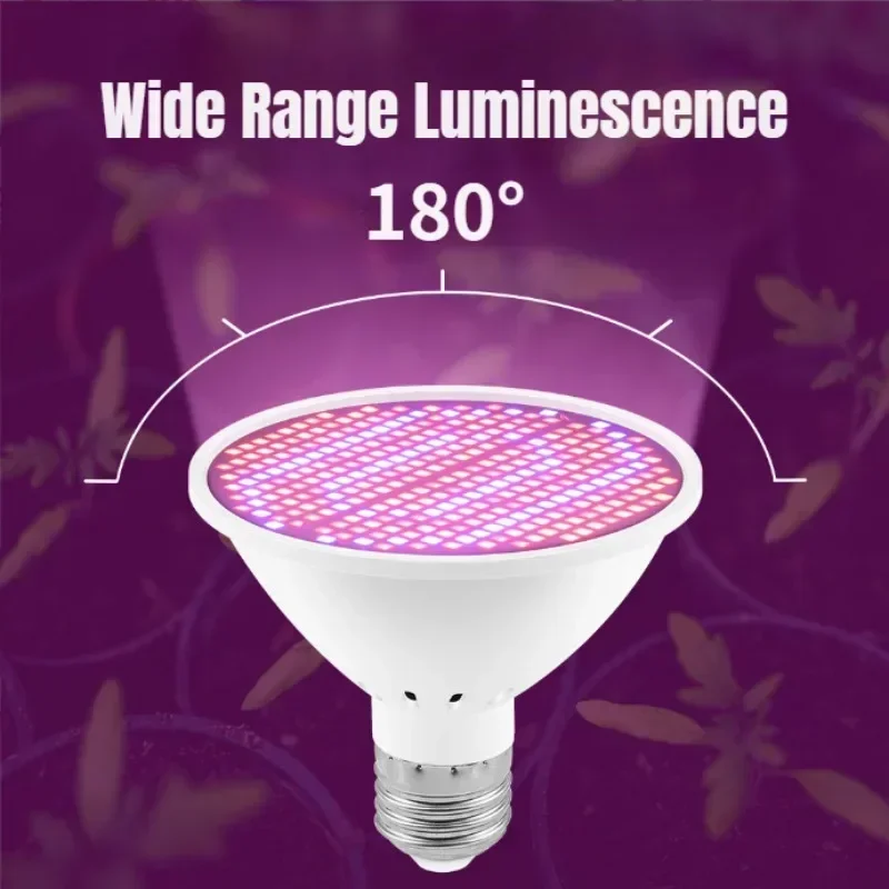 Led planta crescer luz hidroponia interior flor mudas legumes cultivo lâmpada caixa de crescimento lâmpada 220v mudas crescer luz e27