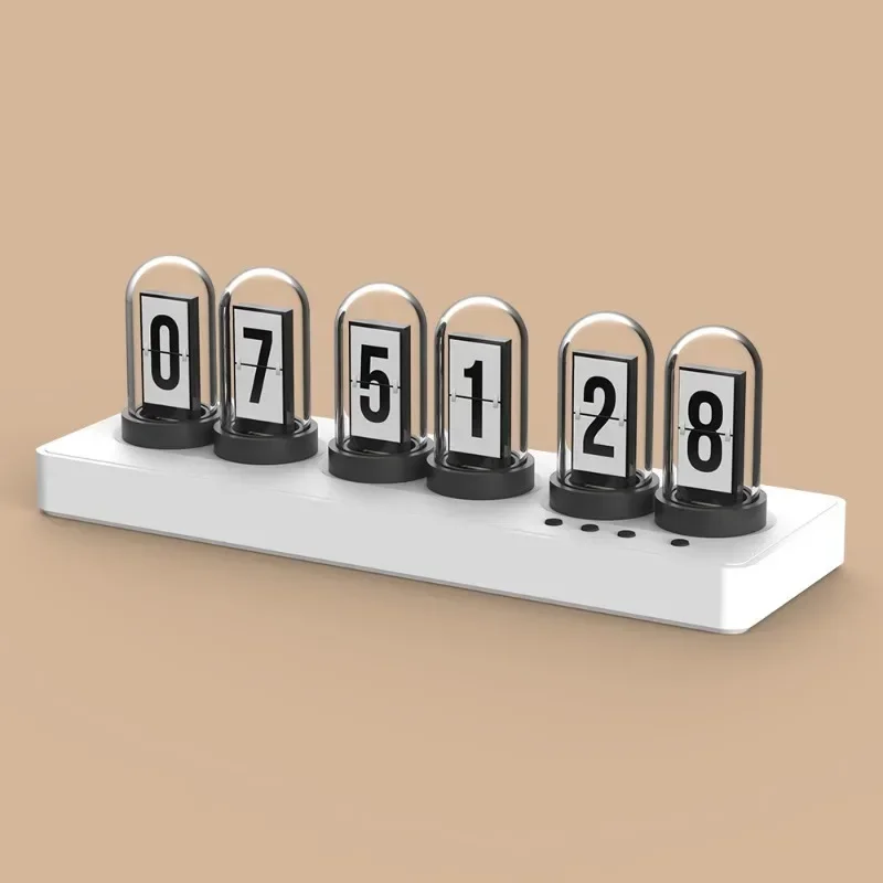 Retro Luxury Desk Clock Unique Table Mini Silent Table Clock Nordic Nixie Clocks Tube Alarm Smartclocks Watches Smart Ornaments