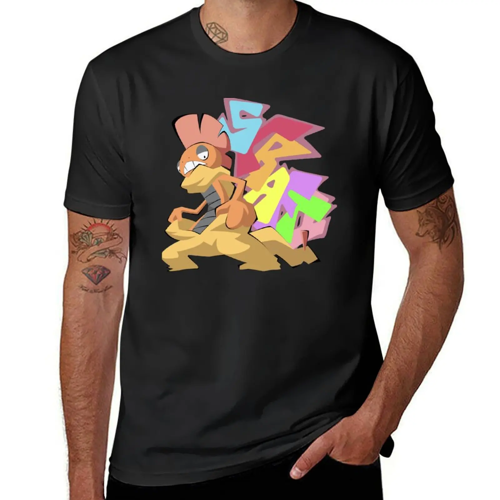 

Scrafty T-Shirt sweat cute clothes customs design your own funny meme t-shirts Men's cotton t-shirt