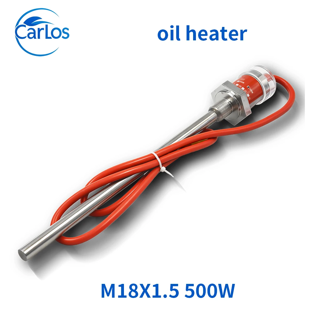 200/300W/500W 220V metal electric heating rod heating tube generator set oil tank heating tube accessories