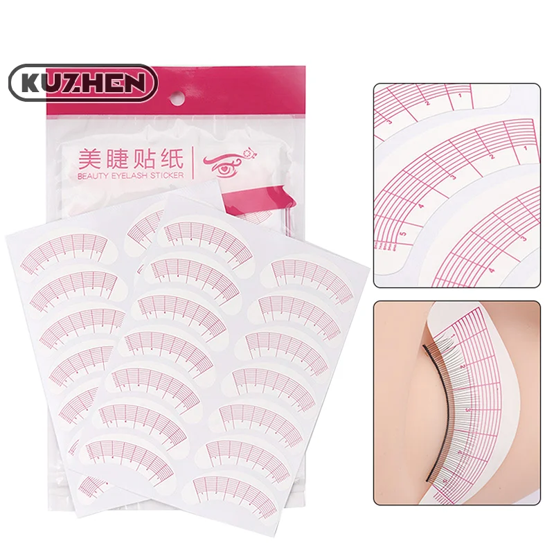 Upgraded 70 Pairs Eyelash Mapping Stickers Under Eye Positioning Tips Sticker For Lashes Extension Practice Eye Pads Paper Patch