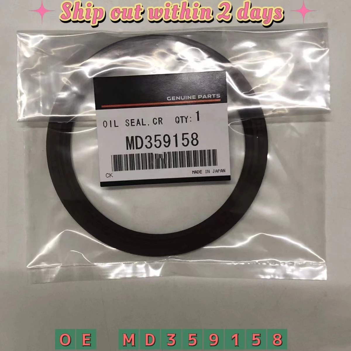 

MD359158 Auto Engine parts Crankshaft rear oil seal For Mitsubishi Pajero V31 ASX Outlander 3 4B11 4B12