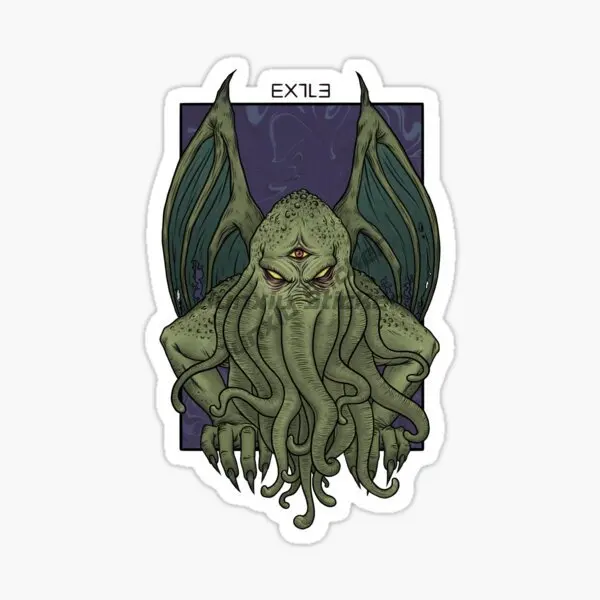 Creative Cthulhu Great Old Ones Octopus Monster PVC Accessories Sticker for Decorate Fridge Car Truck Motorcycle Off-road Decal