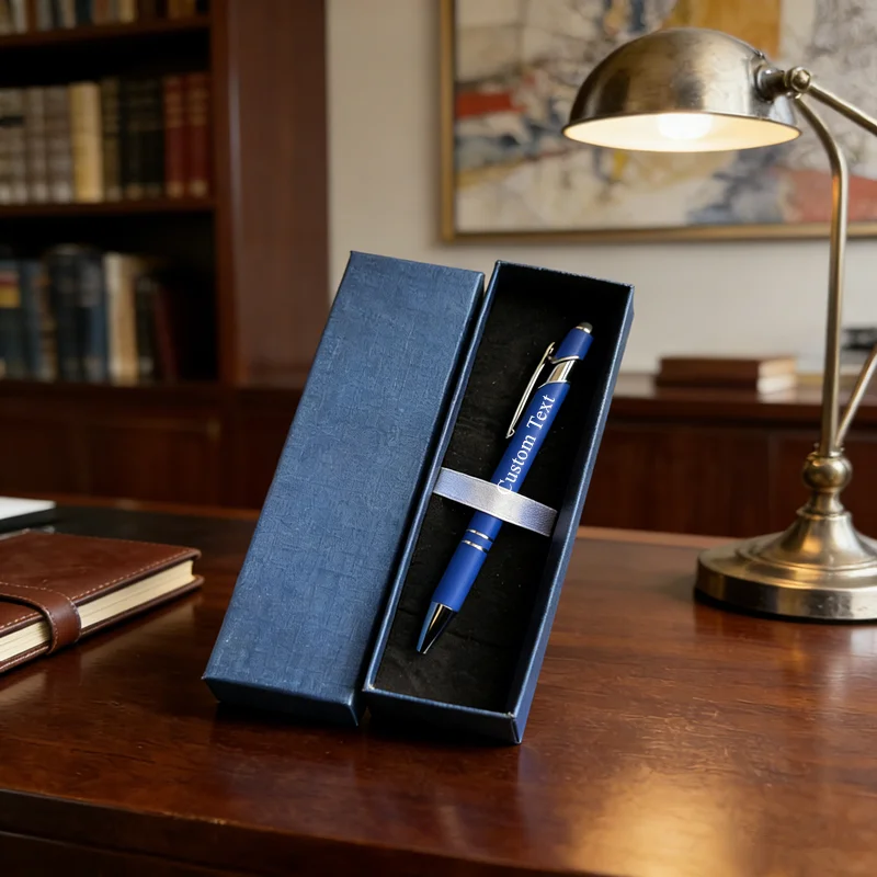 Custom Engraved 2 In 1 Metal Stylus Ballpoint Pen With Gift Box, Personalized Name Touch Screen Pen Business Stationery Birthday