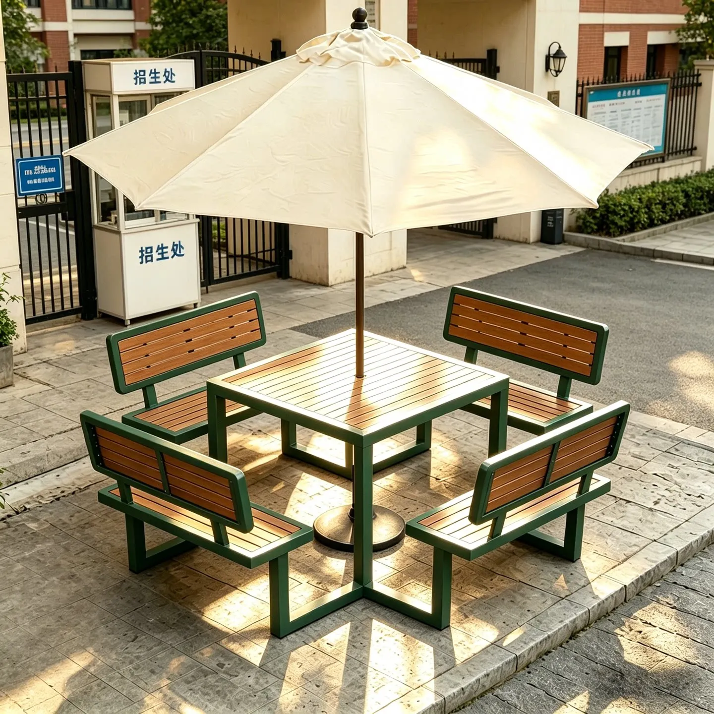 Outdoor one-piece and chair courtyard park outdoor open square commercial waterproof leisure Internet celebrity