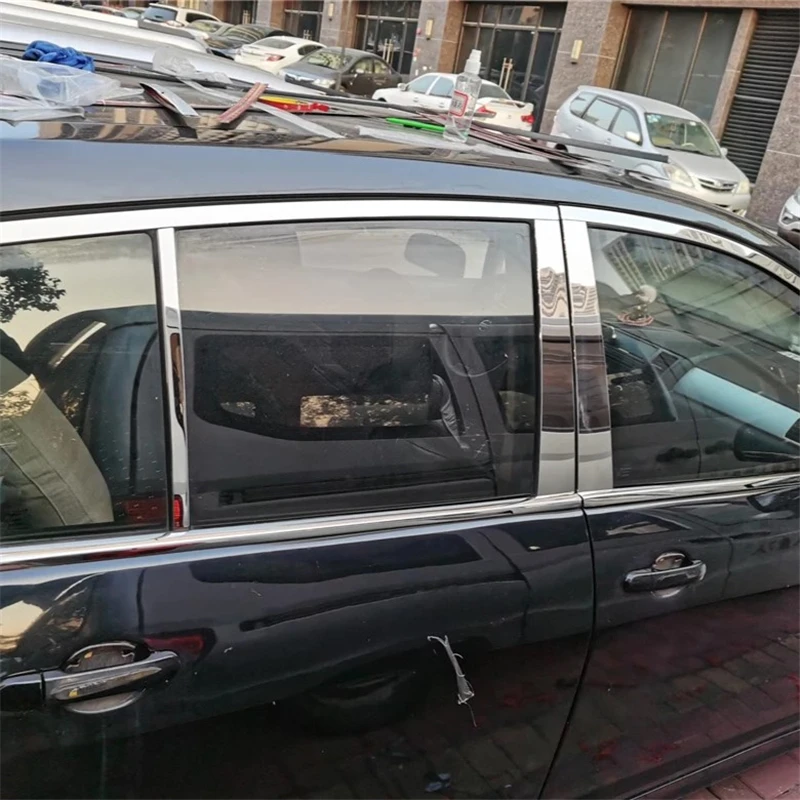 

WELKINRY For Nissan Tiida Latio Sport C11 1st Generation 2004-2018 Versa Hatchback Car Window Middle B C Column Pillar Post Trim