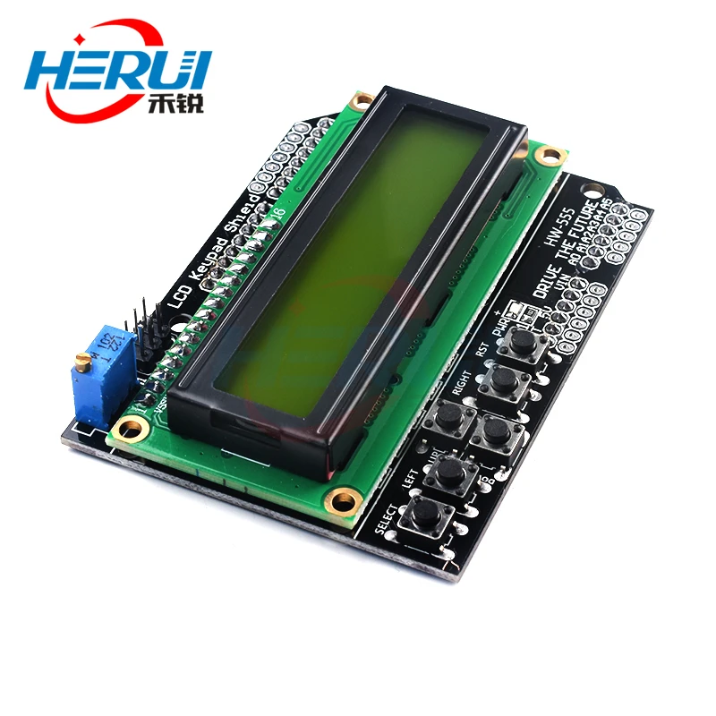 

LCD1602 character LCD Input/output expansion board Yellow-green LCD display MCU development board module