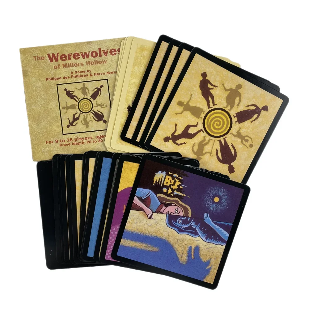 The Werewolf Cards A 24 Table Game With Paper Guidebook Puzzle Leisure Family Friend Party Getting Started Simple Board Deck