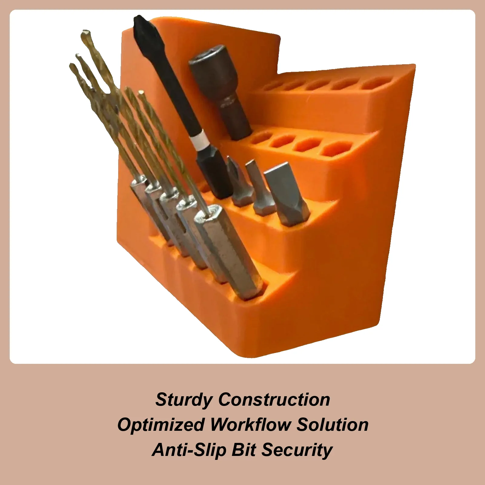 

Screw Bit Holder Screwdriver Head Storage Box Hex Shank Bit Storage Box Screwdriver Head Organizer Rack For Carpenter Plumber