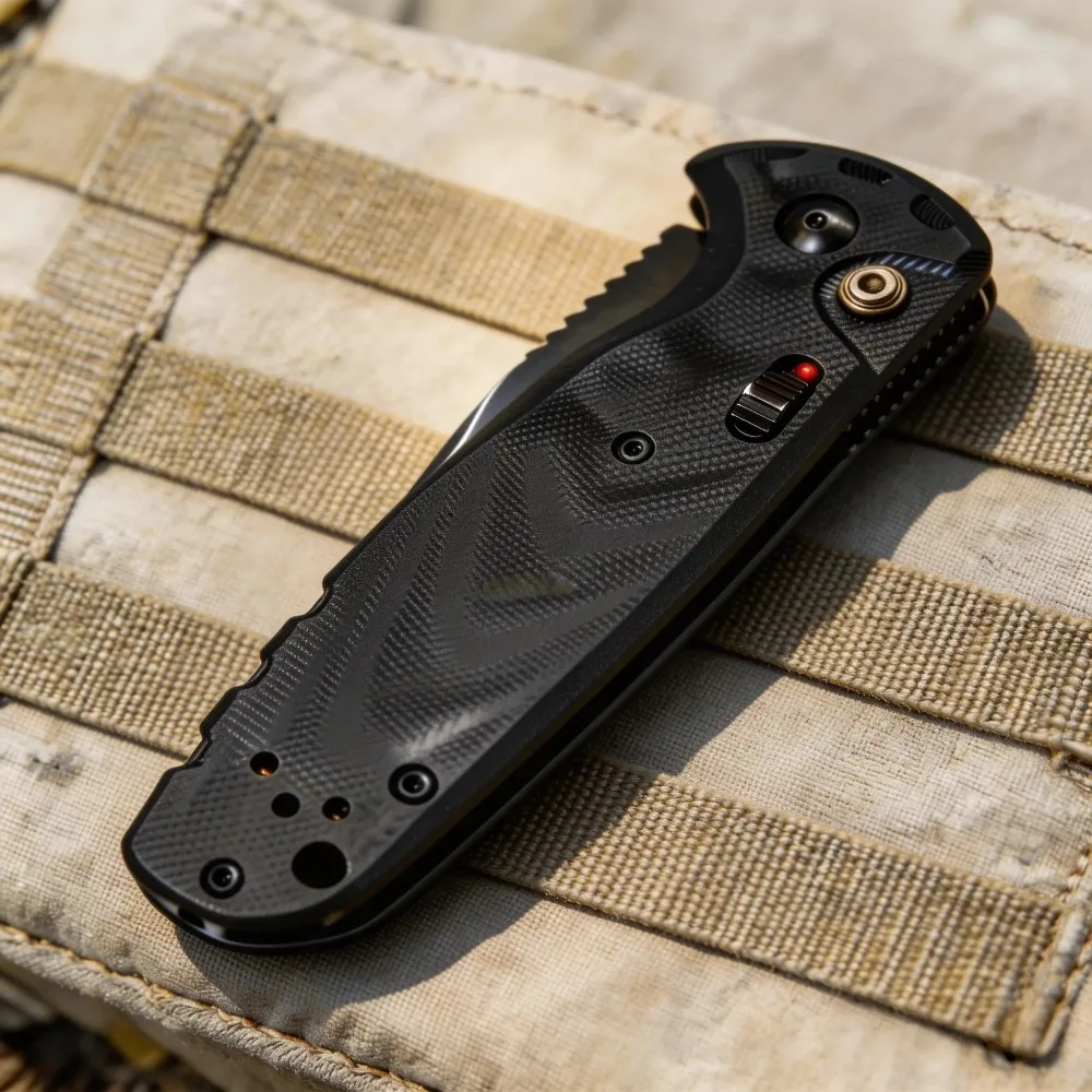 BM4300 Advanced Pocket Folding EDC Tool, Made of Durable D2 Steel and G10 Handle; Smooth Feel, Suitable for Daily Carrying; Reliable Outdoor Equipment, Suitable for Hiking, Camping, Traveling, Fishing, A Great Gift Choice for Men - view 5