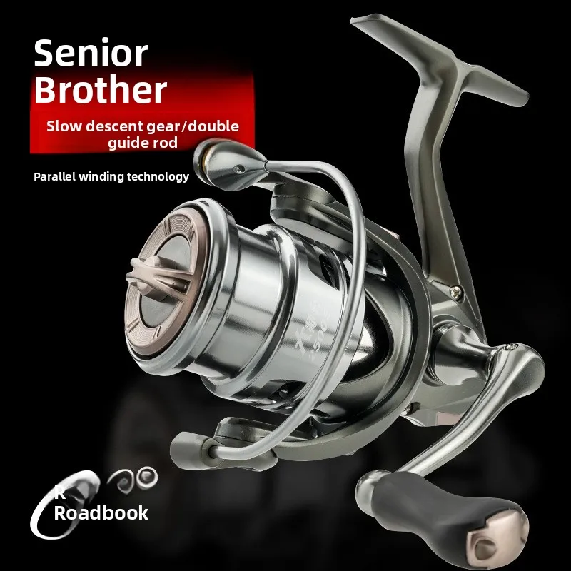 Master Lu Ben Semi dense spooling wheel all metal gapless fishing reel long casting reel suitable for light lures and sea fishin