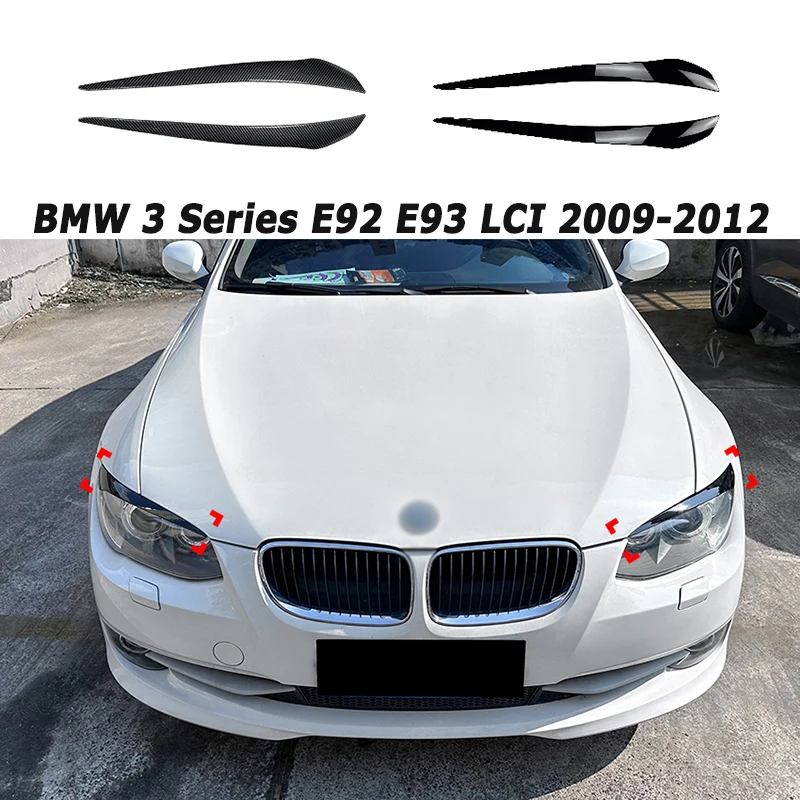 

Car Front Headlight Eyebrows for BMW 3 Series E92 E93 LCI 2009-2012 Eyelids Cover Trim Exterior Tuning Car Accessories